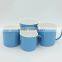 2016 New Blue Color Drinkware Wholesale Custom Enamel Mugs