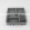 Hot sale plastic jewelry displays with transparent cover divided clear jewelry packaging displays