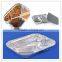 Take away disposable 2 compartment aluminium foil container/ Take out Foil Meal Tray