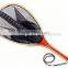 long handle wooden fishing landing net
