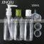 Hot selling travel bottle set,100ml pet spray bottle travel kit, 100ml pet bottle travel set