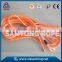 orange synthetic winch rope