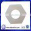 Customized White Plastic Hex Nut