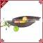S.D Luxury leather gift packing basket for fruit, Festival gift basket