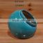 Small round ceramic flower vase for decoration