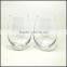450-600ml solid black egg glass candle container