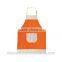 cotton kitchen apron with front pocket