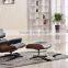 Foshan furniture wholesale lounge chair with footrest Pu modern design leather recliner chair