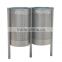 Arlau outdoor garden stainless steel compost bin