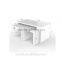 MODERN DESIGN HIGH GLOSS WHITE COFFEE TABLE SIDE/END NEST TABLE SET LIVING ROOM
