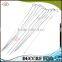 NBRSC 10PCS BBQ Barbecue Skewers Needle Utensil Fork stainless steel Kebab Kabob Skewers, 39cm Ring-Tip Handle