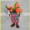 YS11953 Funny Metal Decorative Flower Pot With Foot Handmade Plant Pot