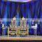 Highback Wedding King Palace Chairs For Bride And Groom