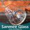 Hot Selling Diamond Pattern Glass Candle Holder
