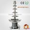 CHOCOLAZI ANT-8130 Auger 7 tiers 304 stainless steel 130cm commercial wholesale chocolate fountain