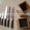 5-pcs Universal Knife block set, bamboo frame,