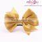 Custom satin ribbon bow with elastic for perfume bottle package