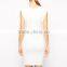 women fashion chiffon simple OL pencil midi dress