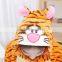 flannel cartoon adult animal jumpsuit animal pajamas jumpsuit jump tiger design