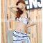 Custom design printing seamless reversible Bikini Beach Swimwear