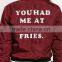 MGOO Foshan Manfuacturer Wine Red Polyester Bomber Jackets Zip Up Custom Back Print Winter Coat With Padded