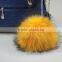 DIY 13cm Real Raccoon Fur Pompoms Fur Balls for Knitted Beanies Keychain and Scarves Shoes Real Fur Pom Pom Wholesale