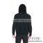 Men Patchwork leather Knitted jackets coat alpaca hooded sweater with zipper
