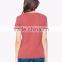 100%Cotton short sleeve women t shirt wholesale blank t-shirt custom 2016