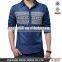 2016 New design men printed washed denim casual shirt , cowboy shirt