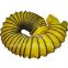 yellow flexible duct with fire retardant