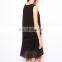 CHEFON Double layered pleated skirt dress