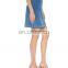 New Desigh Women Jean Skirt,Knee Length Women Denim Skirts,Blue Jean Skirt with Button Girl Denim Skirts