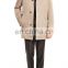 Cotton and Virgin Wool Blend Water Repellent Trench Coat