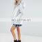 2016 New Fashion Winter Women Sliver Metallic Jacket Slim Long Coat Jacket From China