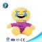 LED Light Cute Plush Stuffed Emoji Toys Custom Made Emotion Cushions Home Decoration Plush Emoji Pillows