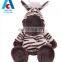 Lovely plush zebra toys 30cm sitting position custom logo