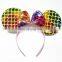 multicolor mermaid ear mickey mouse ear headband