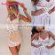 Hot Women Bandage Shape-Making Lace Up White Belt Fashion Wide Waist Belt Women