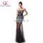 New Arrival Strapless Sexy See Through Long Skirt Sequin Prom Dress CL6026