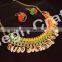 Designer Fashion Pom Pom Necklace-Indian Handmade Banjara pom pom Necklace-Vintage Gypsy Boho Pom Pom necklace