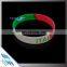Transparent Rubber Wristbands Cutom Screen Printing Silicone Bracelet with Saying