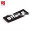 Custom design 3d soft pvc rubber garment labels for sale