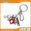 custom Effier tower heart pendant paris metal keychain pendants