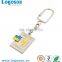 Professional engraved logo metal keychain custom spinning keychain
