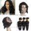 ian loose wave hair 360 lace frontal with bundles transparent lace closure