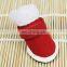 4pc/set Pet dog cat Christmas shoes Teddy Winter Snow cotton shoes