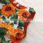 Wholesale Fashion Children Clothes Boutique Outfits Sunflower Ruffle Baby Girls Cotton Set