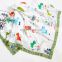 2020 factory price selected quality nontoxic safe bamboo fiber reactive printing 4 layers baby swaddle muslin soft blanket