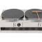 commercial industrial stainless steel electric crepe maker with double head