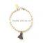 Fashion orange Tassel Bracelet custom Natural Stone Bead Bracelet TSBR004